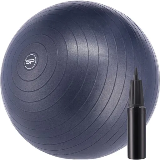 Spokey FITBALL 55 CM Gymnastický míč, tmavě modrá, velikost