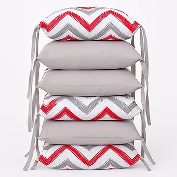 BabyTýpka polštářkový mantinel - Cikcak Red Grey (8594201222108)