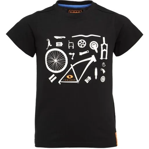 LOAP BOOLER Chlapecké tričko, černá, velikost 122-128