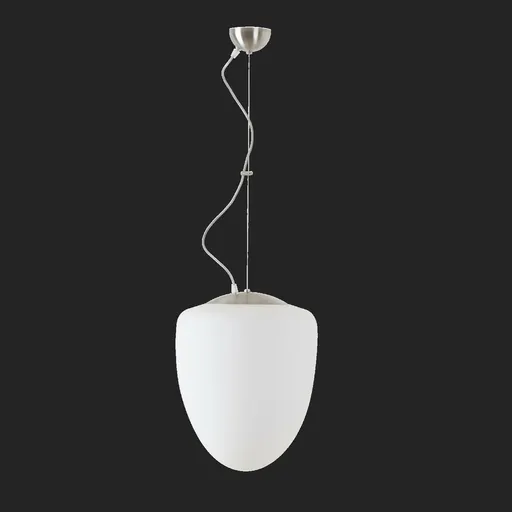 OSMONT AST60934 ASTRA L závěsné skleněné svítidlo nerez broušená / bílá IP40 4000 K 27W LED DALI