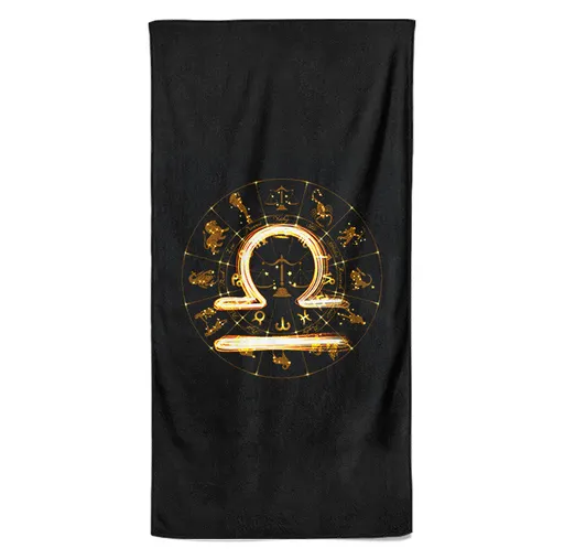 Osuška Symbol Znamení Váhy (23.9. - 22.10.) (Velikost osušky: 70x140cm)