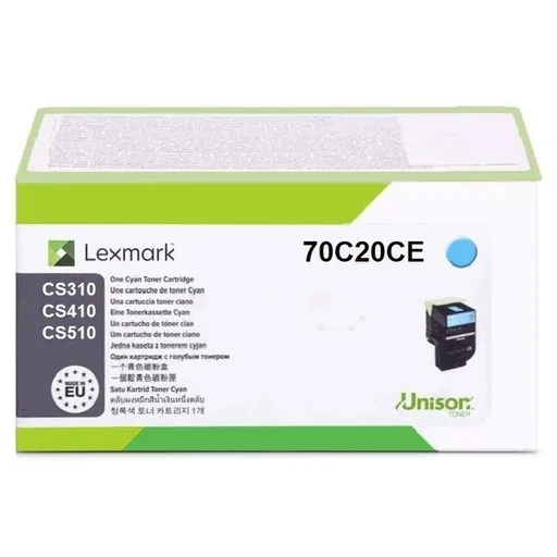 LEXMARK 70C20CE - originální toner, azurový, 1000 stran