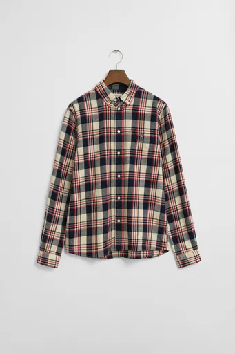 KOŠILE GANT CHECKED FLANNEL BD SHIRT RUBY RED