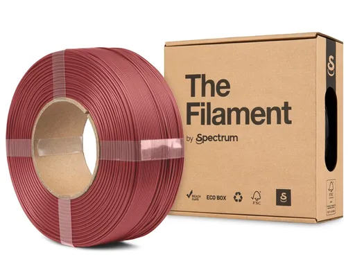 "The Filament" by Spectrum TF-24162, ReFill, PLA Matte, 1.75mm, OCTOBER RED, 1kg
