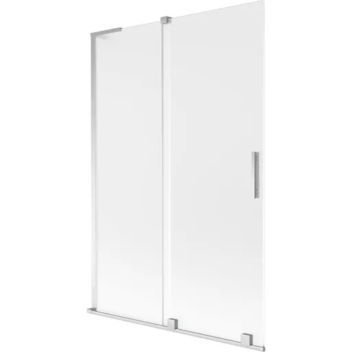 MEXEN/S Velar L dvoukřídlá posuvná vanová zástěna 120 x 150, dekor, chrom 896-120-003-31-01