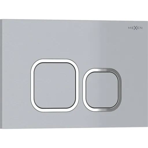 MEXEN Tex 03 splachovací tlačítko, chrom matná 6103-04