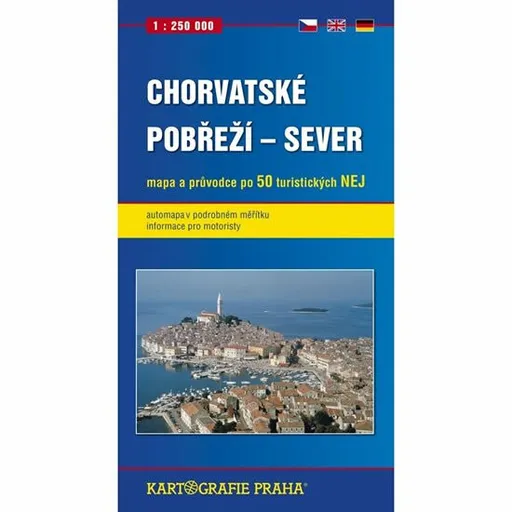 Chorvatské pobřeží - sever, 1:250 000 (automapa)