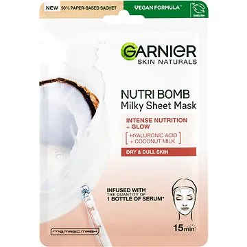 GARNIER Nutri Bomb +Glow Milky Tissue Mask 32 g (3600542319768)