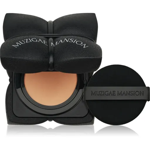 MUZIGAE MANSION Sleek Matt Cushion dlouhotrvající make-up v houbičce SPF 50+ pro dokonalý vzhled odstín N25 15 g