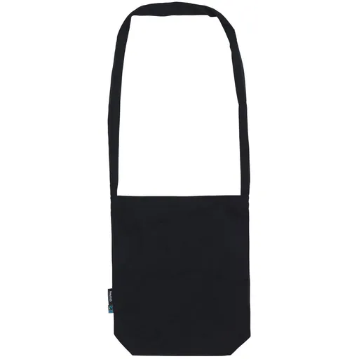 Neutral Nákupní plátěná taška přes rameno z organické Fairtrade bavlny - Černá