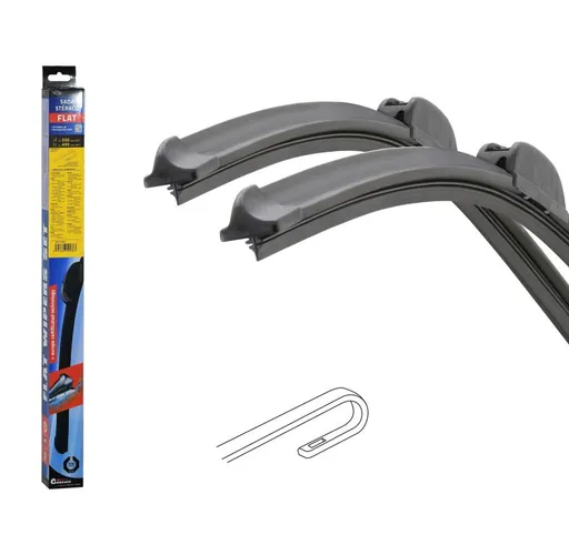 Compass Stěrače FLAT SET (HOOK) 550 + 480 mm