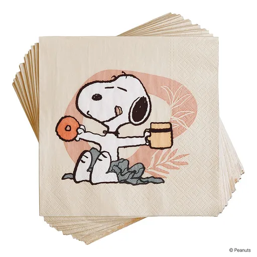 PEANUTS Papírové ubrousky Snoopy si užívá