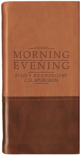Morning And Evening - Matt Tan/Burgundy - C. H. Spurgeon