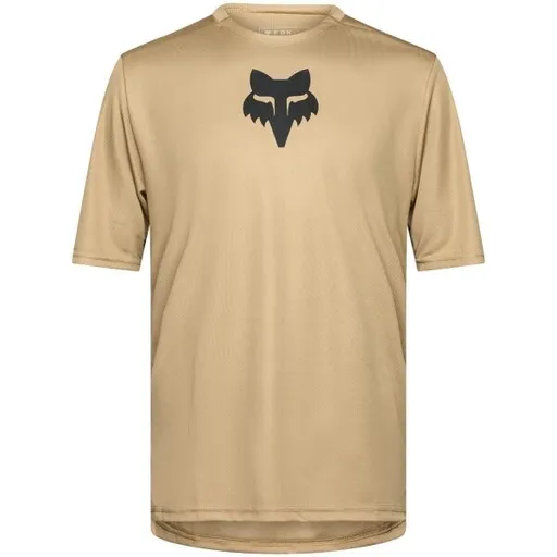 Fox RANGER SS JERSEY FOX HEAD Pánský dres na kolo, béžová, velikost