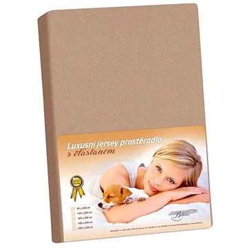 Bellatex Jersey s elastanem - 90 × 200 cm - kávová (7036)