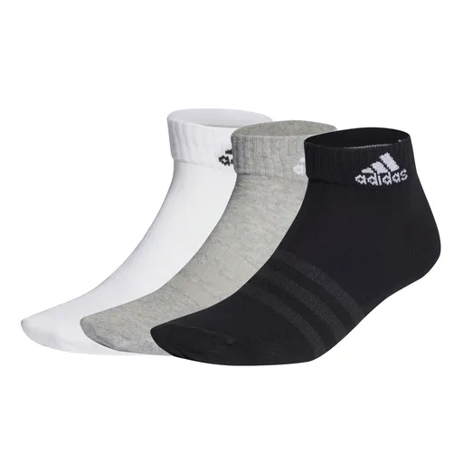 adidas Thin and Light Ankle Socks 3 Pairs L