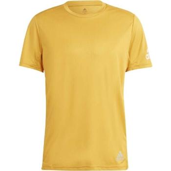 adidas RUN IT TEE Pánské běžecké tričko, žlutá, velikost