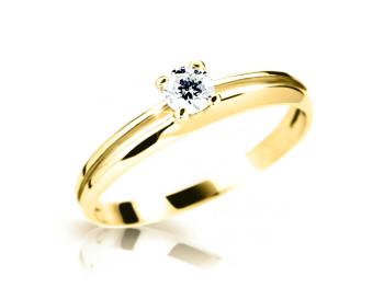Cutie Diamonds Zásnubní prsten ze žlutého zlata s diamantem DZ6880-1272-10-X-1 61 mm