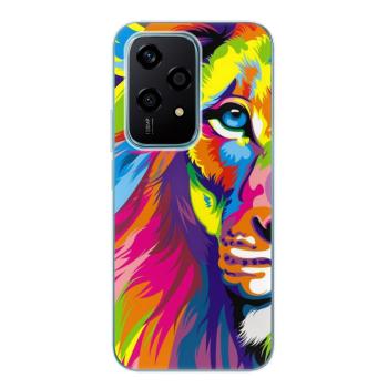 Odolné silikonové pouzdro iSaprio - Rainbow Lion - Honor 200 Lite