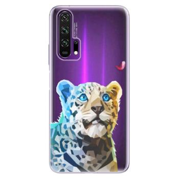 Odolné silikonové pouzdro iSaprio - Leopard With Butterfly - Honor 20 Pro