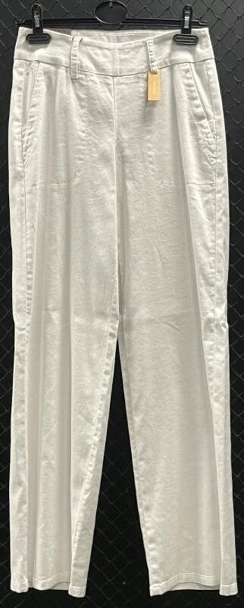 Alberto Lucy-WL Linen Twill White 42 Kalhoty