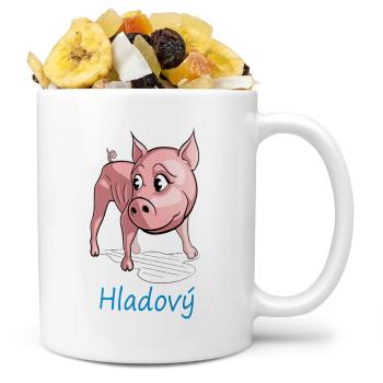 Hrnek Hladový+ přežraný (Náplň hrníčku: Tropická směs)