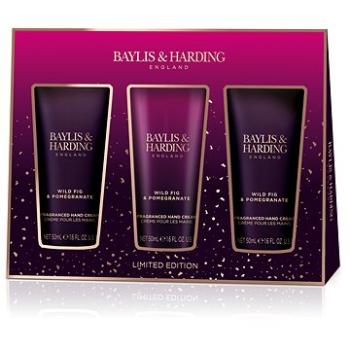 BAYLIS & HARDING Sada 3 krémů na ruce - Fík & granátové jablko (017854110298)