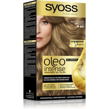 Syoss Oleo Intense permanentní barva na vlasy s olejem odstín 8-60 Medově plavý 2x50 ml