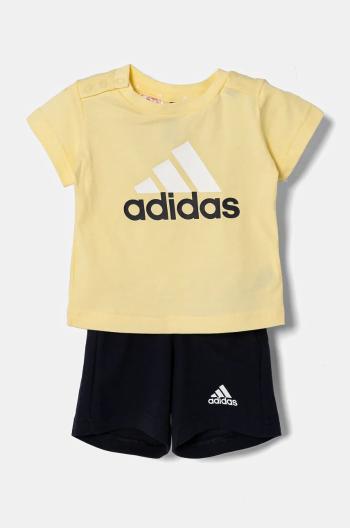 Kojenecká sada adidas I BL CO T SET žlutá barva, IV7396