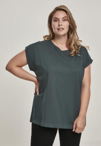 Urban Classics Ladies Extended Shoulder Tee bottlegreen - XXL