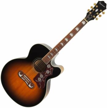 Epiphone J-200 EC Vintage Sunburst Elektroakustická kytara Jumbo