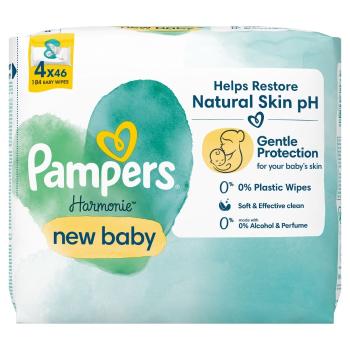 Pampers Harmonie New Baby nedves Törlőkendő 4x46db