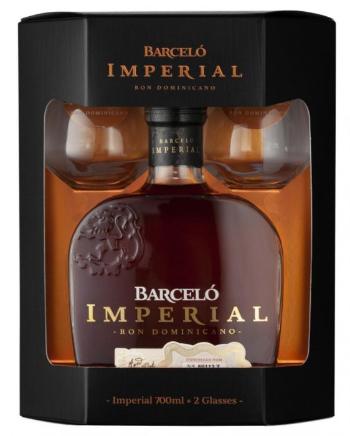 Ron Barceló  Ron Barceló Imperial 38% 0,7 + 2 skleničky