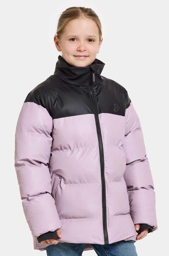 Dětská bunda Didriksons MEGA KIDS JKT fialová barva, 505364