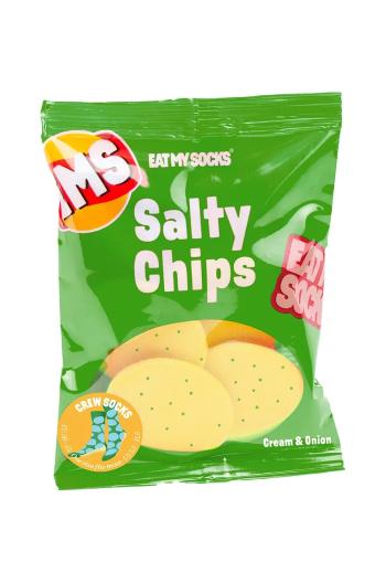 Ponožky Eat My Socks Salty Chips Green