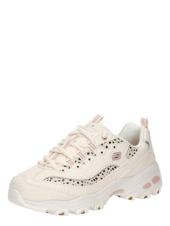 SKECHERS Rövid szárú sportcipők 'D LITES-WILDCATS'  fáradt rózsaszín / fekete / gyapjúfehér