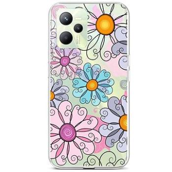 TopQ Kryt Realme C35 Colorful Daisy 74608 (Sun-74608)