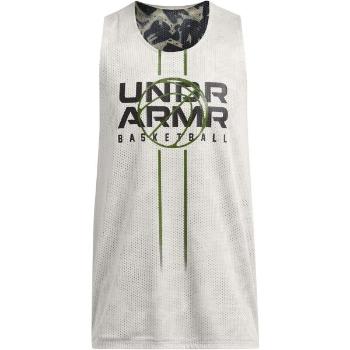 Under Armour ZONE REVERSIBLE Pánské tílko, khaki, velikost