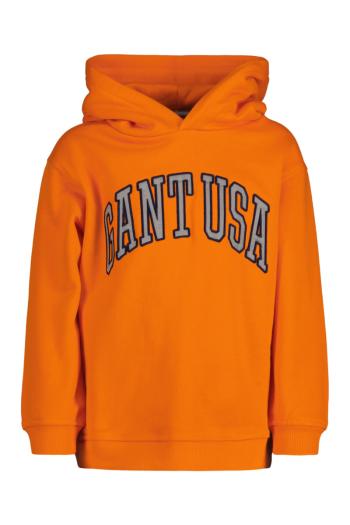 MIKINA GANT RELAXED GANT USA SWEAT HOODIE VIVID ORANGE