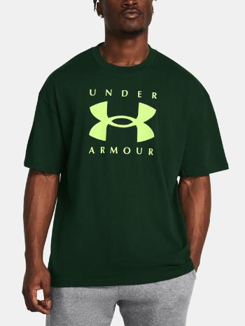 Under Armour UA M HW OS Branded SS Triko Zelená