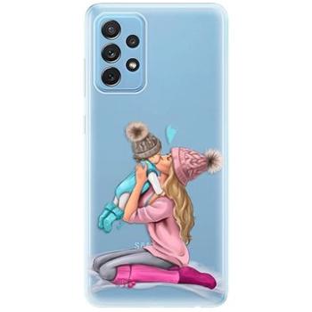 iSaprio Kissing Mom - Blond and Boy pro Samsung Galaxy A72 (kmbloboy-TPU3-A72)