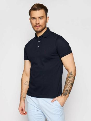 Tommy Hilfiger pánské tmavě modré polo tričko - XXXL (DW5)