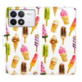 Flipové pouzdro iSaprio - Ice Cream Pattern - Poco F6 Pro