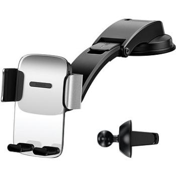 Baseus Easy Control Clamp Car Mount Holder Silver (SUYK000012)