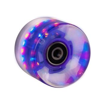 Svítící kolečko na penny board 60*45 mm vč. ložisek ABEC 7  tmavě fialová