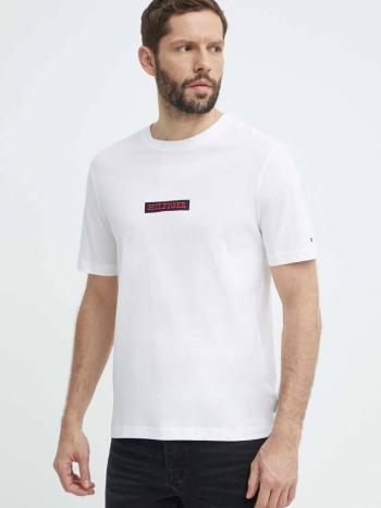 Tommy Hilfiger pánské bílé tričko - XL (YBR)