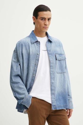 Džínová košile G-Star Raw pánská, relaxed, s klasickým límcem, D25517-D539