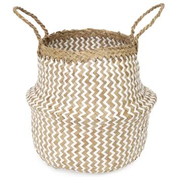 Compactor Prírodný košík z morskej trávy a papiera Belly S, skladací, 27 x 26 cm, S