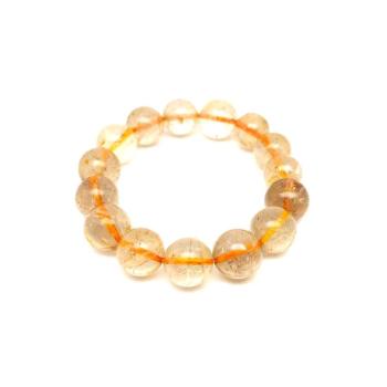 Rutilkvarc golyó karkötő 14mm