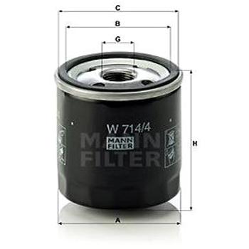 MANN-FILTER W714/4 pro vozy ALFA ROMEO, FIAT, LANCIA (W714/4)